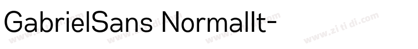 GabrielSans NormalIt字体转换